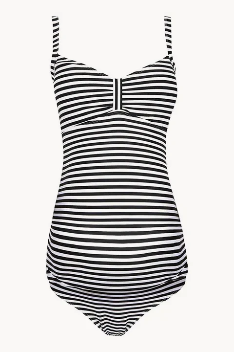 Maternity Stripe Tankini Set - Image 2