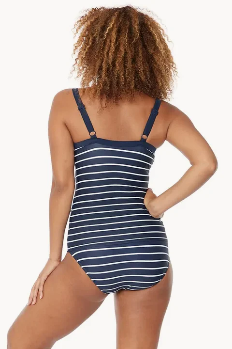 Maternity Stripe Tankini Set - Image 2