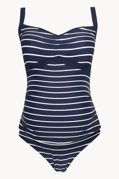Maternity Stripe Tankini Set - Image 3