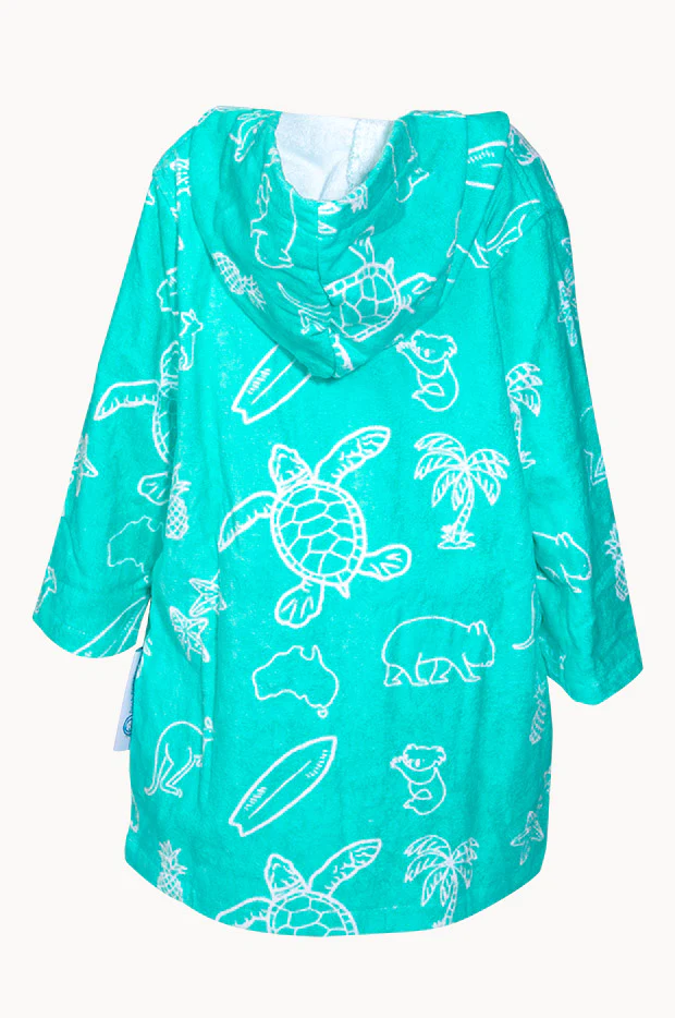 Kids Australia Hooded Towel Robe 3-5Y - Image 2