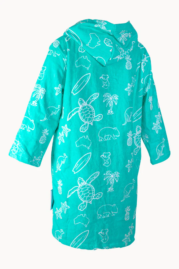 Kids Australia Hooded Towel Robe 7-11Y - Image 2