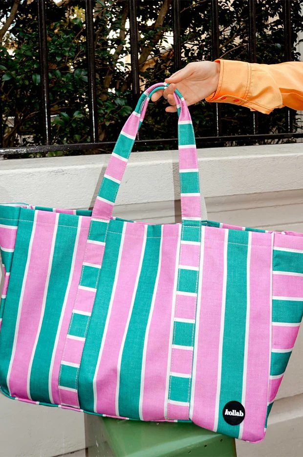 Spring Stripe Carryall Cargo Bag - Image 5