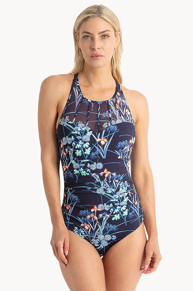 Maja High Neck Cross Strap One Piece - Image 2