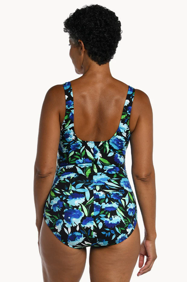 Dandelion Fields Ruched Side One Piece - Image 2