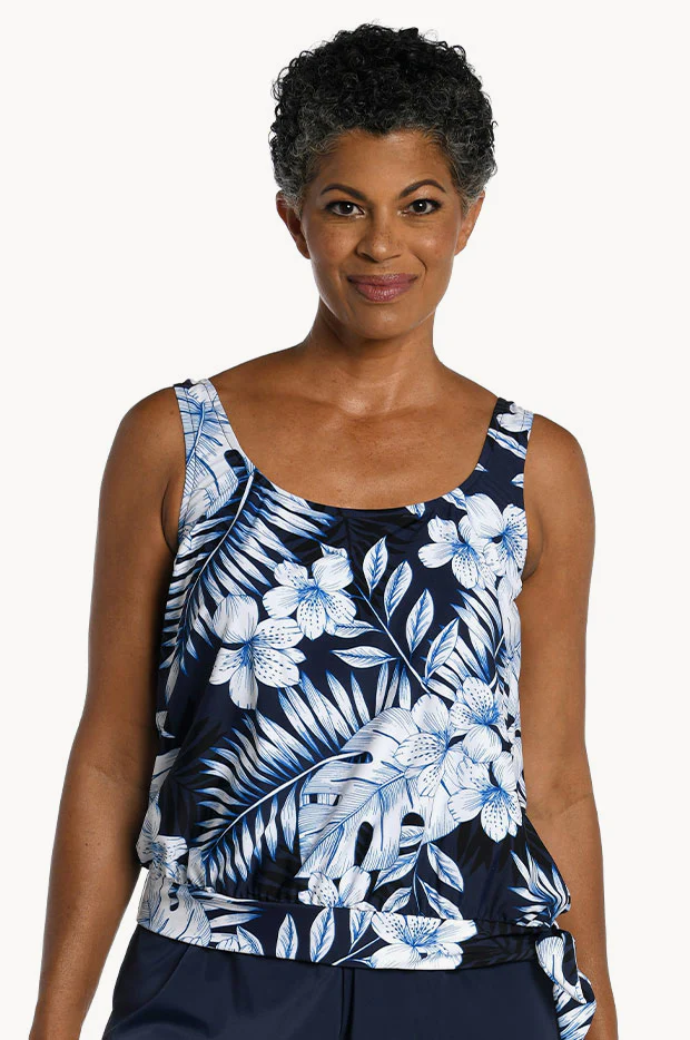 Moonlight Tropics Blouson Tankini Separate +