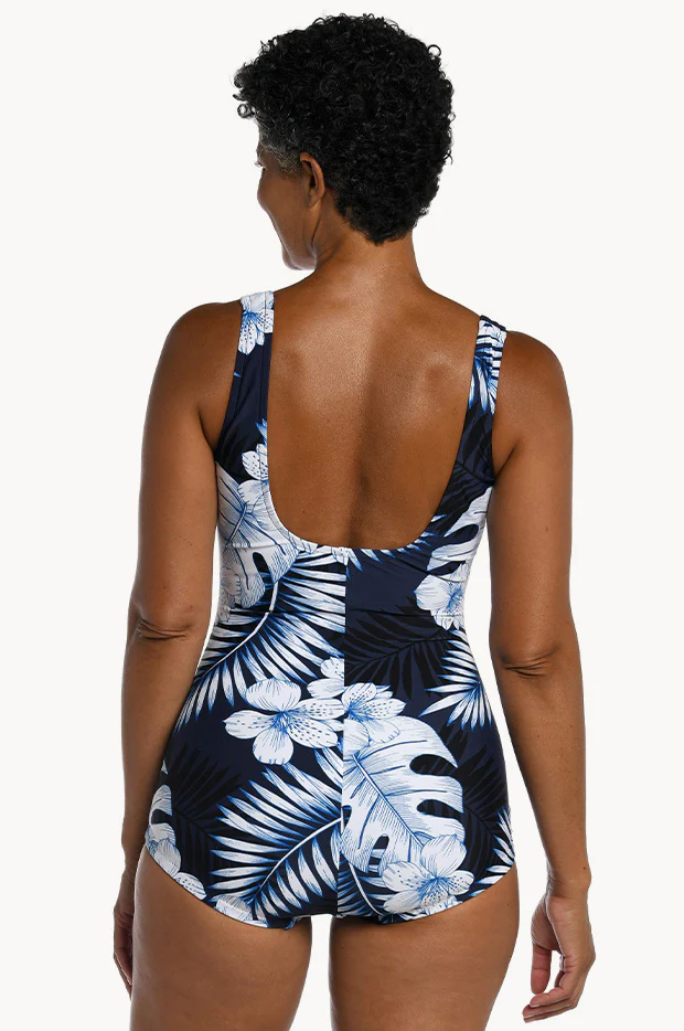 Moonlight Tropics Shirred One Piece - Image 2