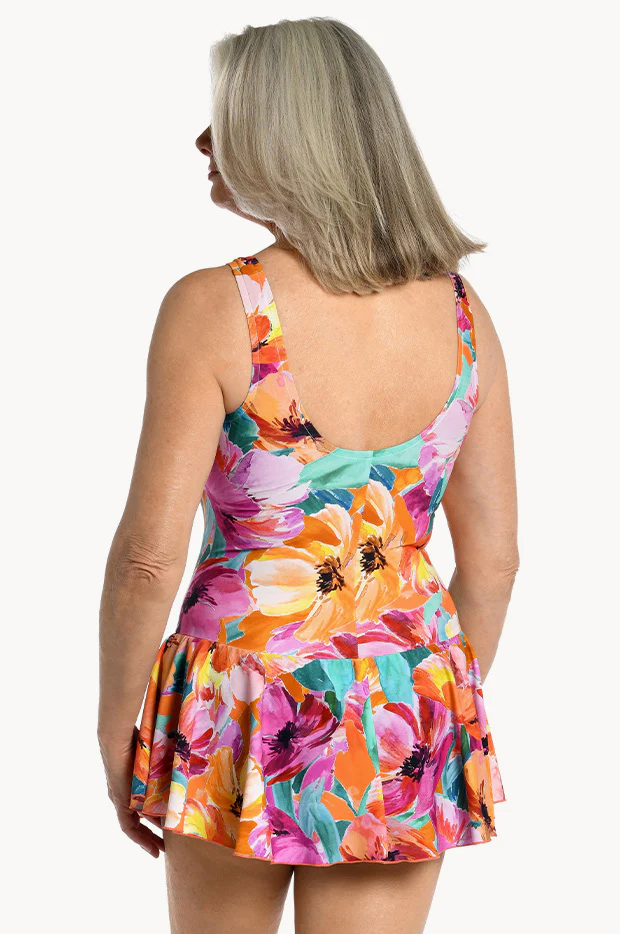 Sunset Bouquet Swim Dress - Image 2