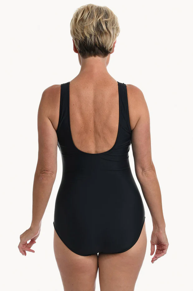 Tonal Hi Neck One Piece - Image 2