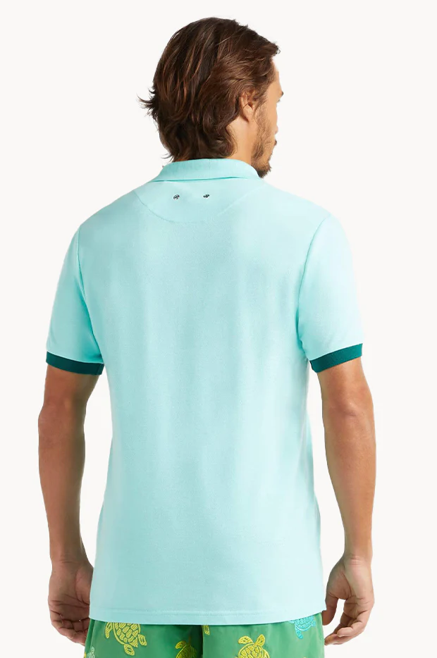 Mens Cotton Pique Polo Shirt - Image 2