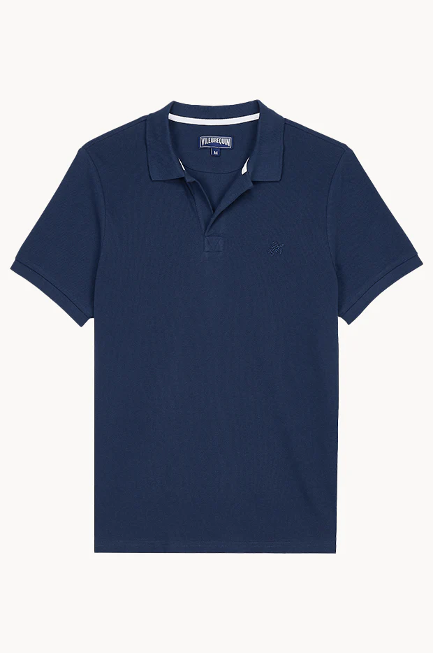 Mens Cotton Pique Polo Shirt - Image 3