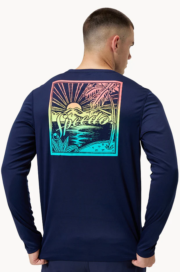 Mens Graphic Long Sleeve Suntop - Image 2