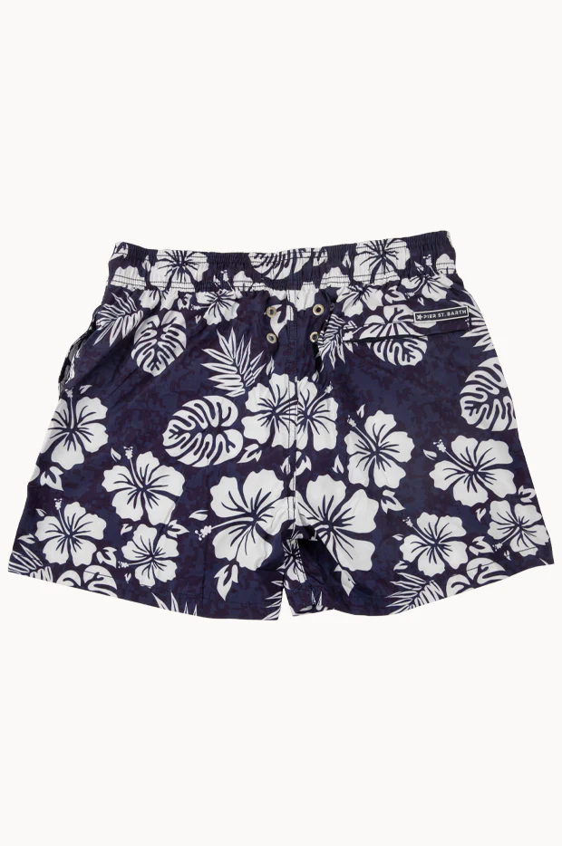 Mens Hibiscus Swim Short - Image 2