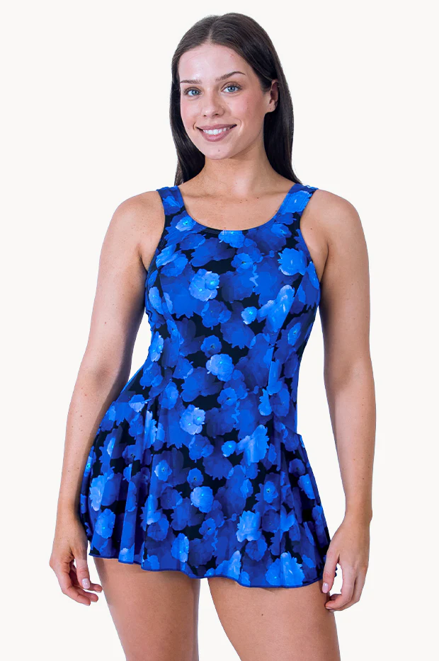 Midnight Island Swim Dress
