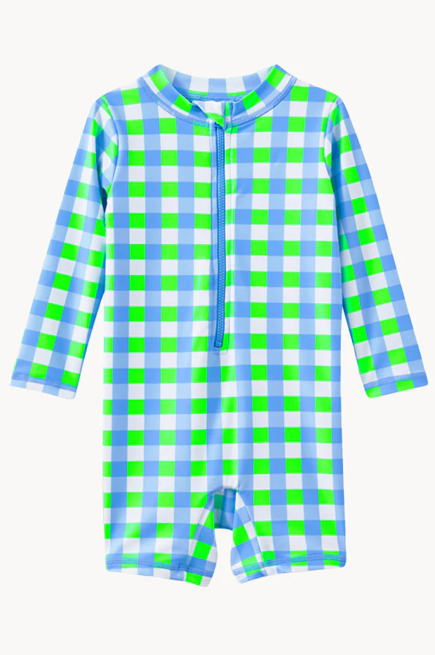 Baby Boys Check Sunsuit