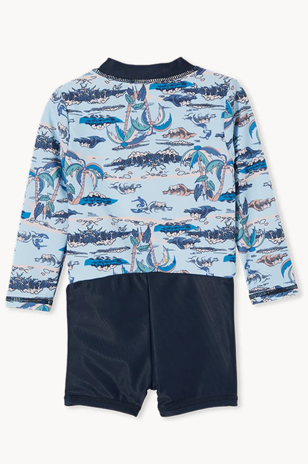 Baby Boys Eden Long Sleeve Sunsuit