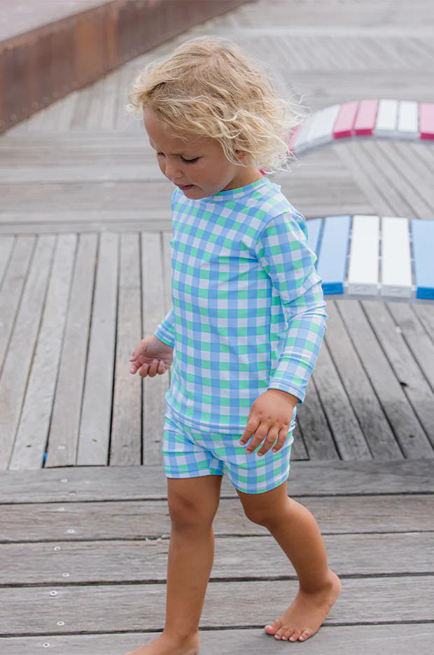 Boys Check Swim Short - Image 3