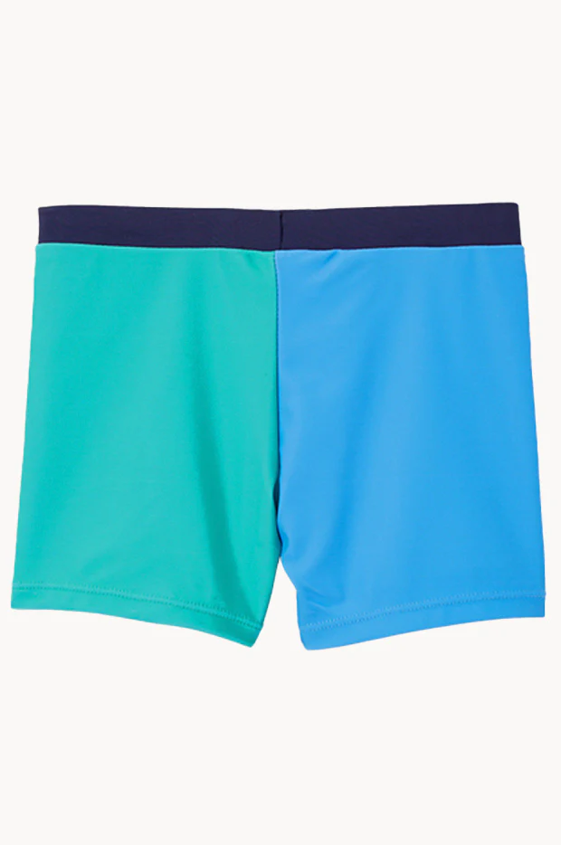Boys Green Panel Swim Short - Image 2