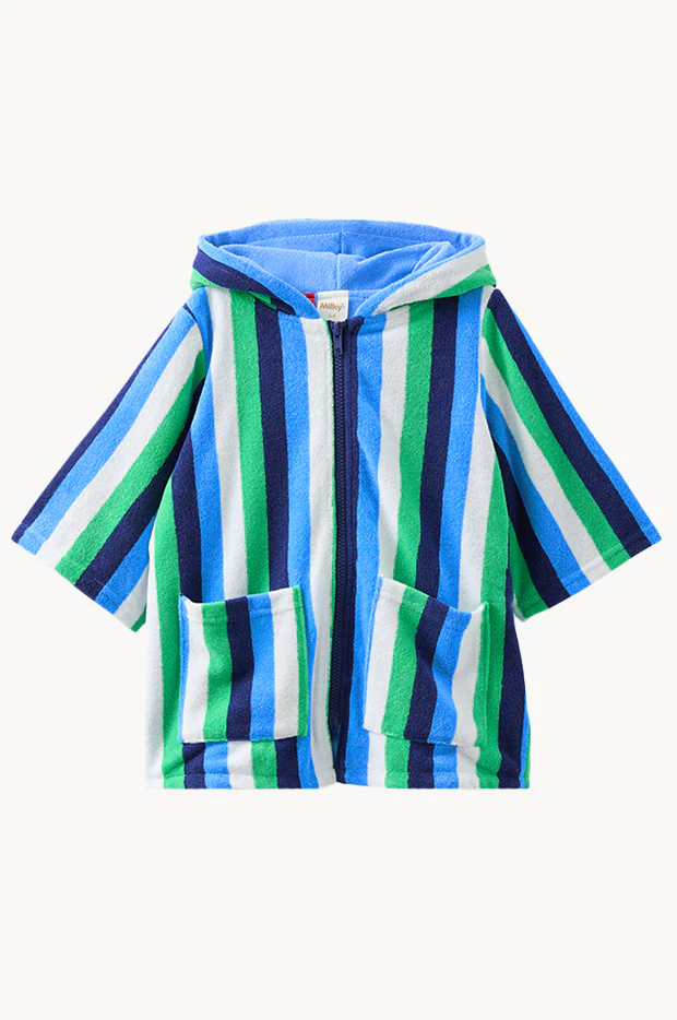 Boys Stripe Terry Towel Cover Up - Image 2