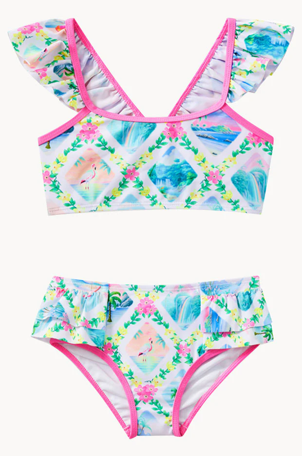 Girls Aloha Crop Set