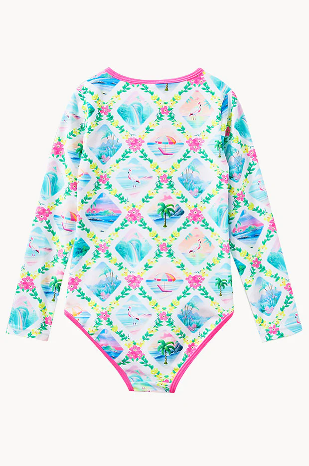 Girls Aloha Sunsuit - Image 2