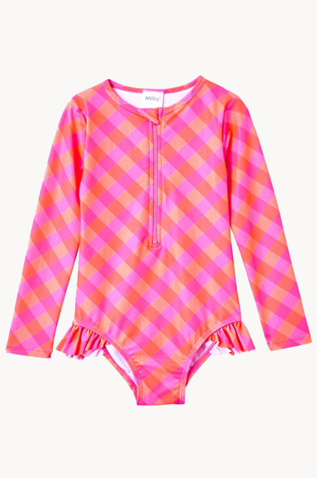 Girls Check Sunsuit