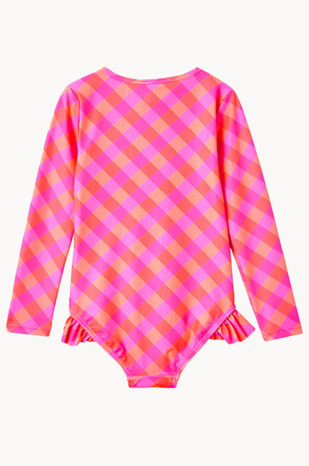 Girls Check Sunsuit - Image 2