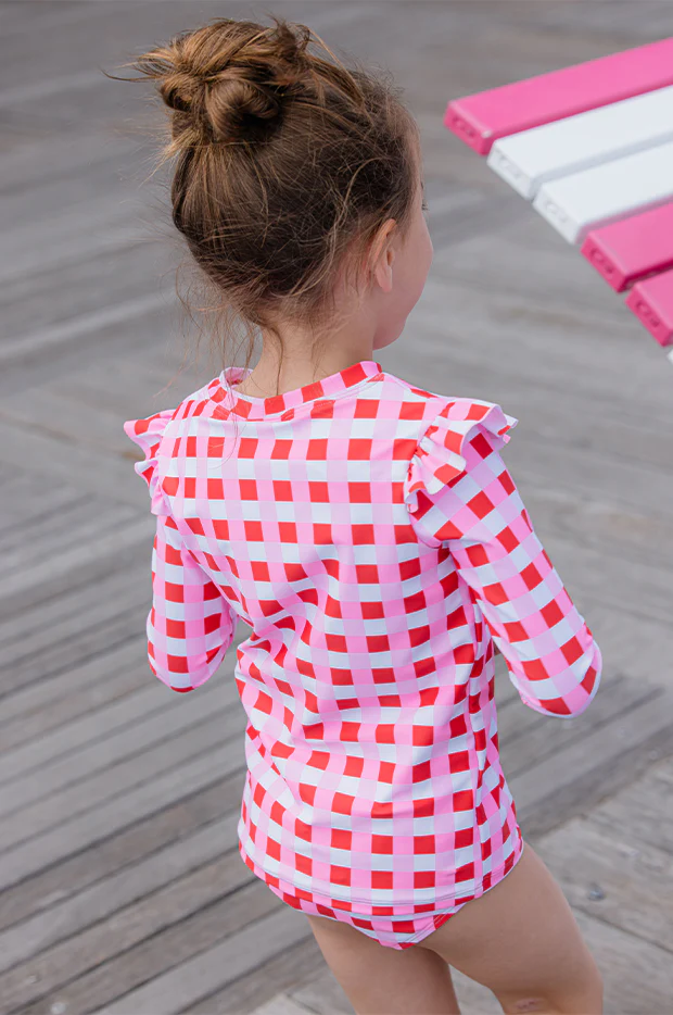 Girls Lollipop Check Suntop - Image 4