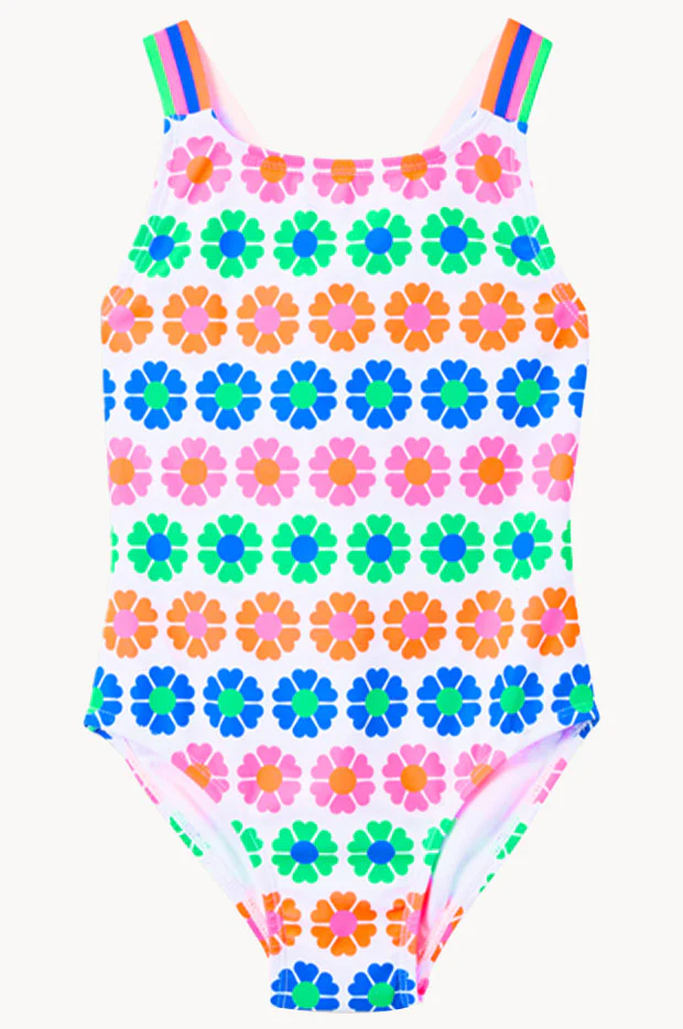 Girls Neon Fun Sporty One Piece