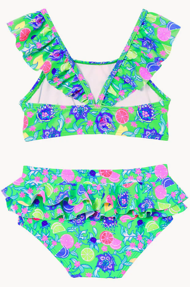 Girls Peacock Frill Crop Set - Image 2