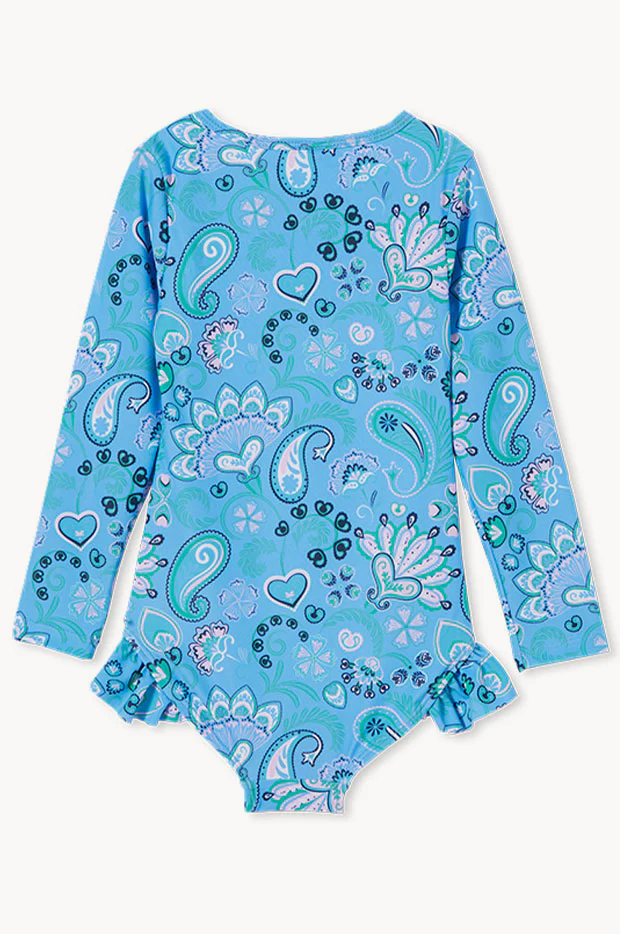 Girls Summer Long Sleeve Sunsuit