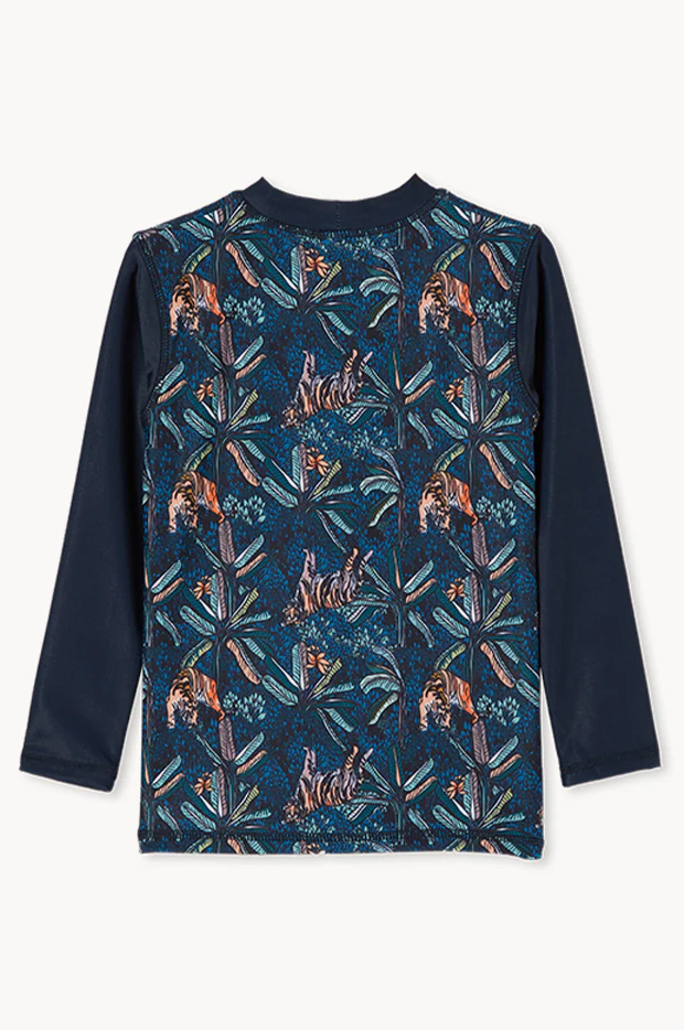 Toddler Boys Tiger Palm Long Sleeve Suntop - Image 2