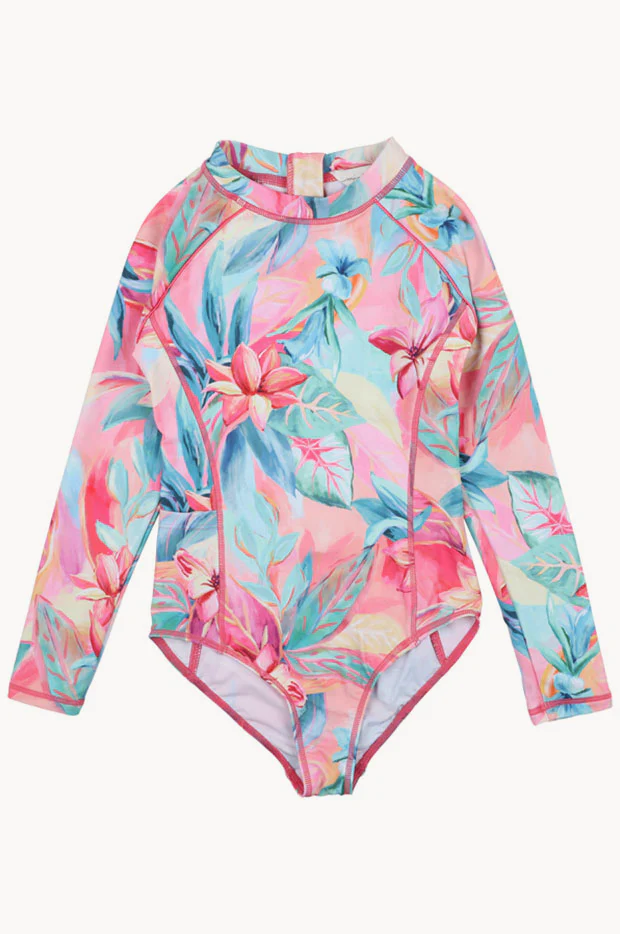 Girls Bree Long Sleeve Sunsuit - Image 2