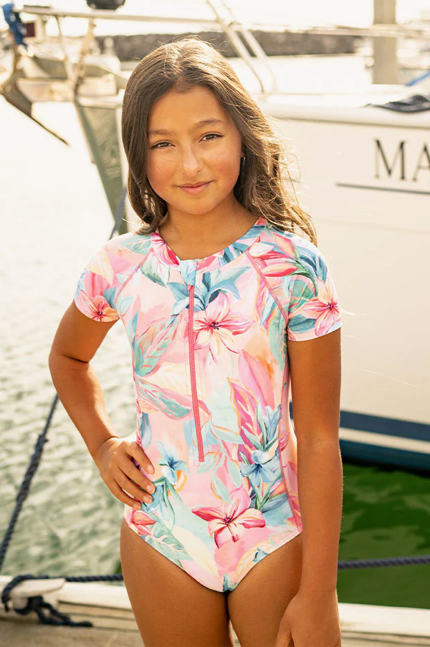 Girls Bree Short Sleeve Sunsuit