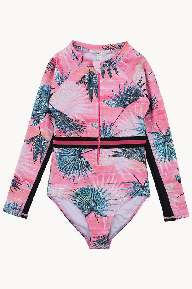 Girls Carla Long Sleeve Sunsuit