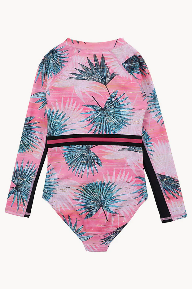 Girls Carla Long Sleeve Sunsuit - Image 2