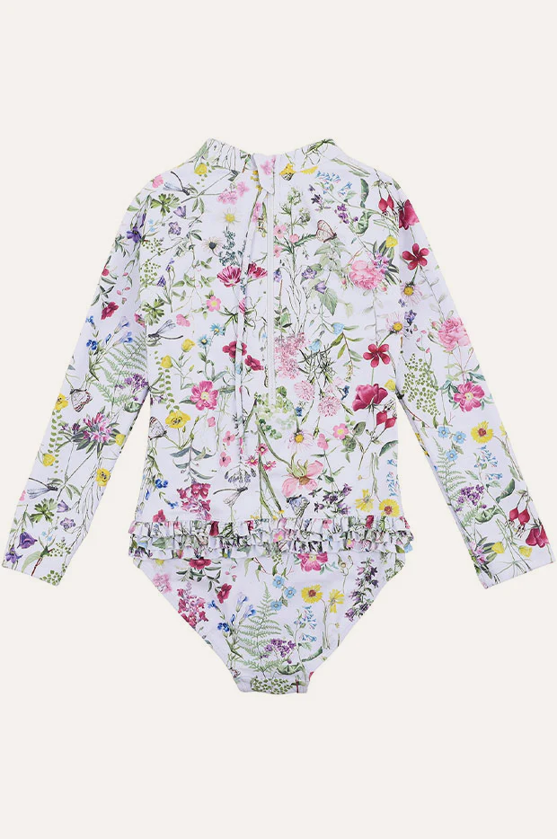 Girls Eden Long Sleeve Sunsuit - Image 3