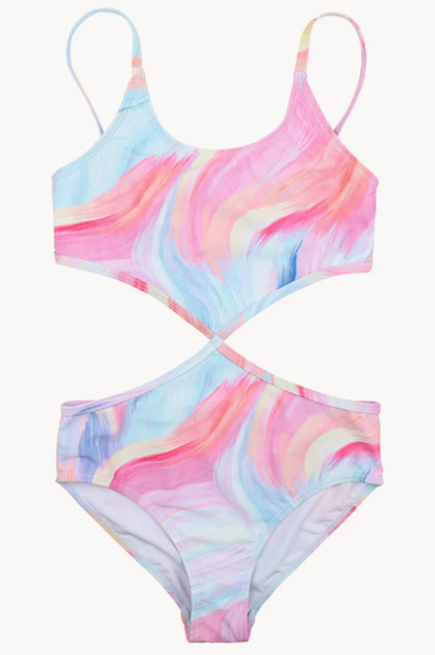 Girls Ellie Cut Out One Piece - Image 2