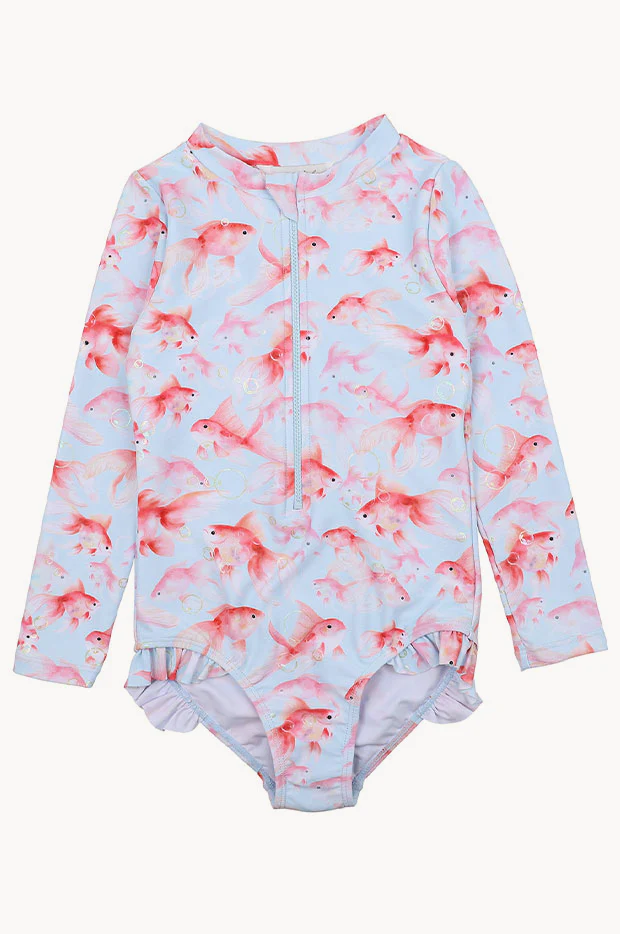 Girls Jasmine Long Sleeve Sunsuit - Image 2