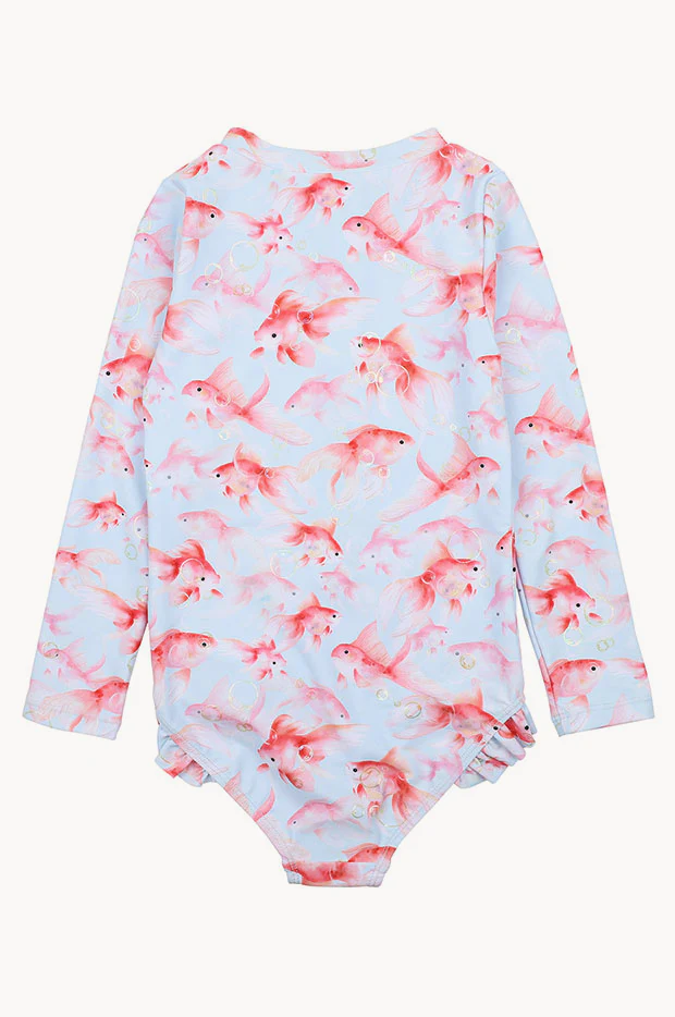 Girls Jasmine Long Sleeve Sunsuit - Image 3
