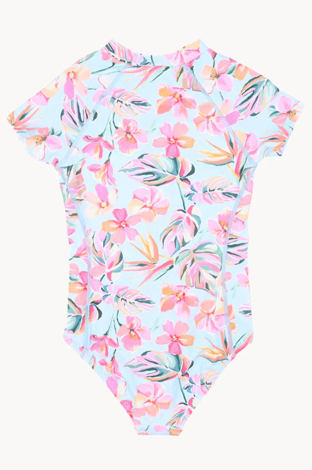 Girls Lou Short Sleeve Sunsuit - Image 2