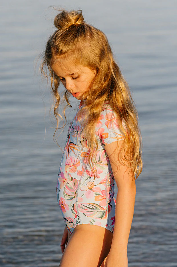 Girls Lou Short Sleeve Sunsuit - Image 4
