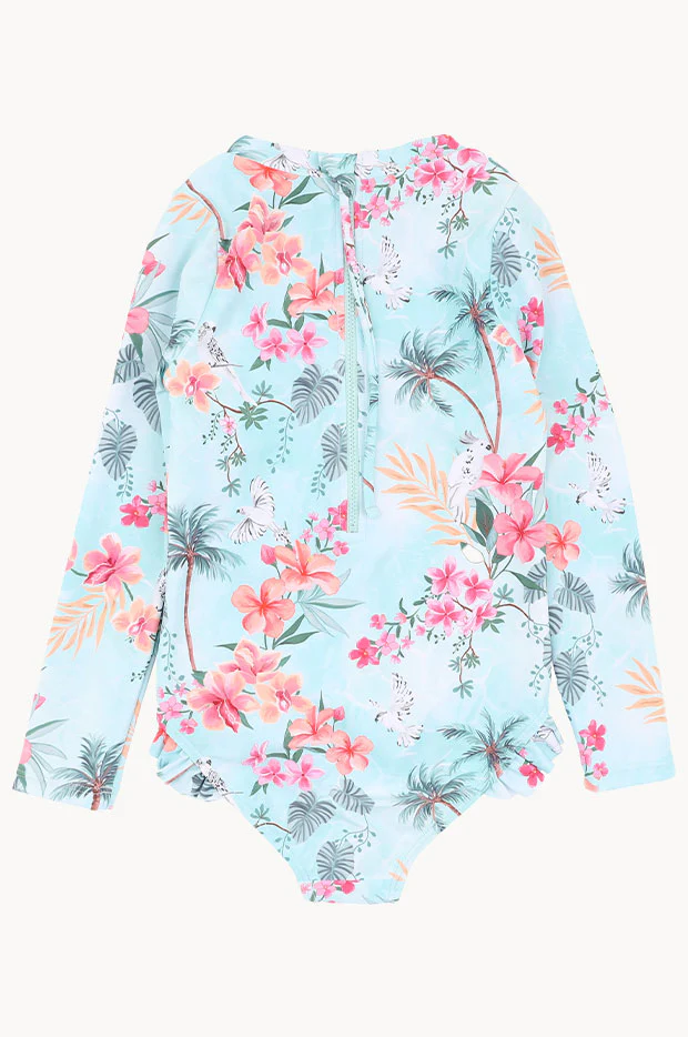 Girls Milana Long Sleeve Sunsuit - Image 2