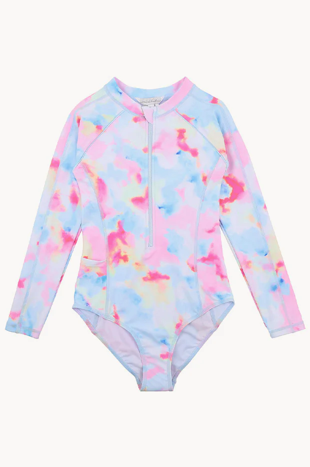Girls Pia Long Sleeve Sunsuit - Image 2