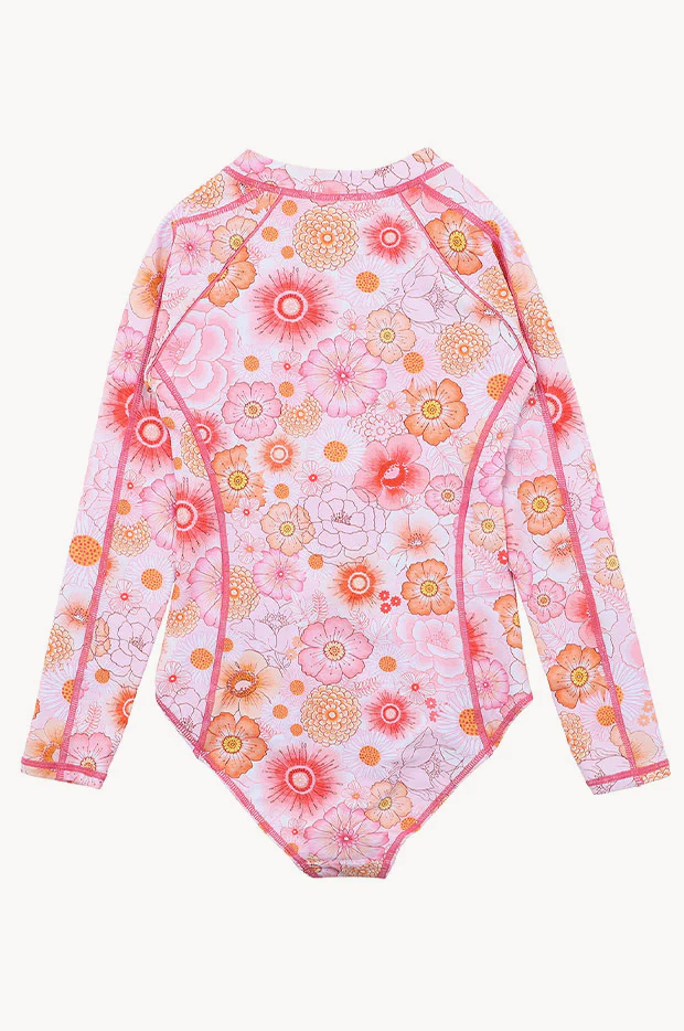 Girls Rae Long Sleeve Sunsuit - Image 4