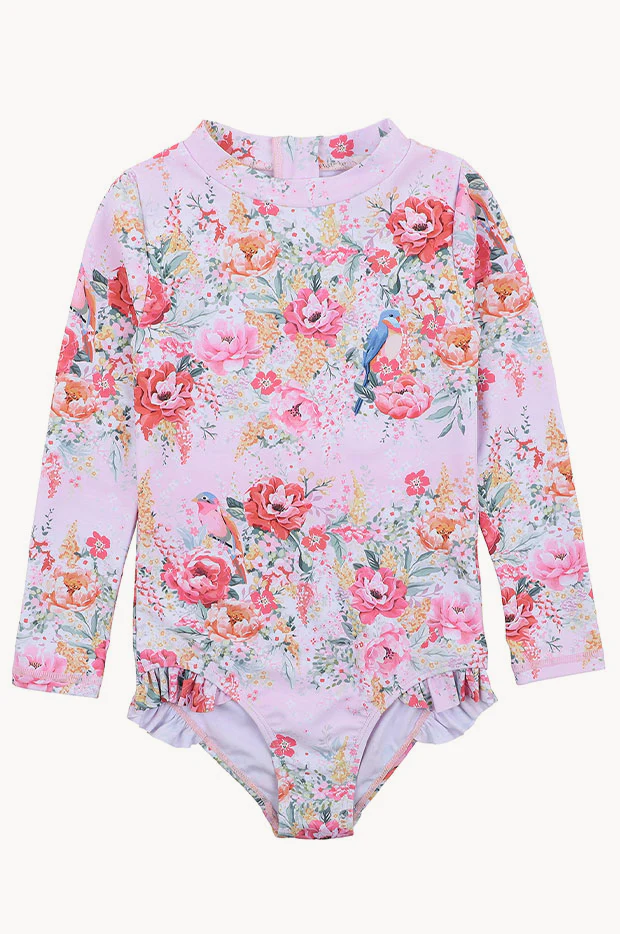 Girls Tali Long Sleeve Sunsuit