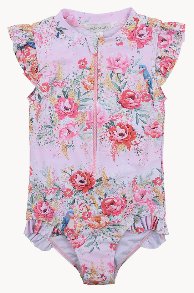 Girls Tali Short Sleeve Sunsuit - Image 2