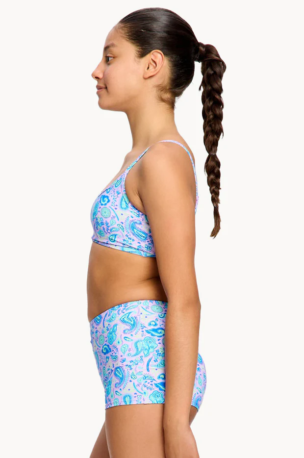 Girls Paisley Pink Crop Set - Image 3