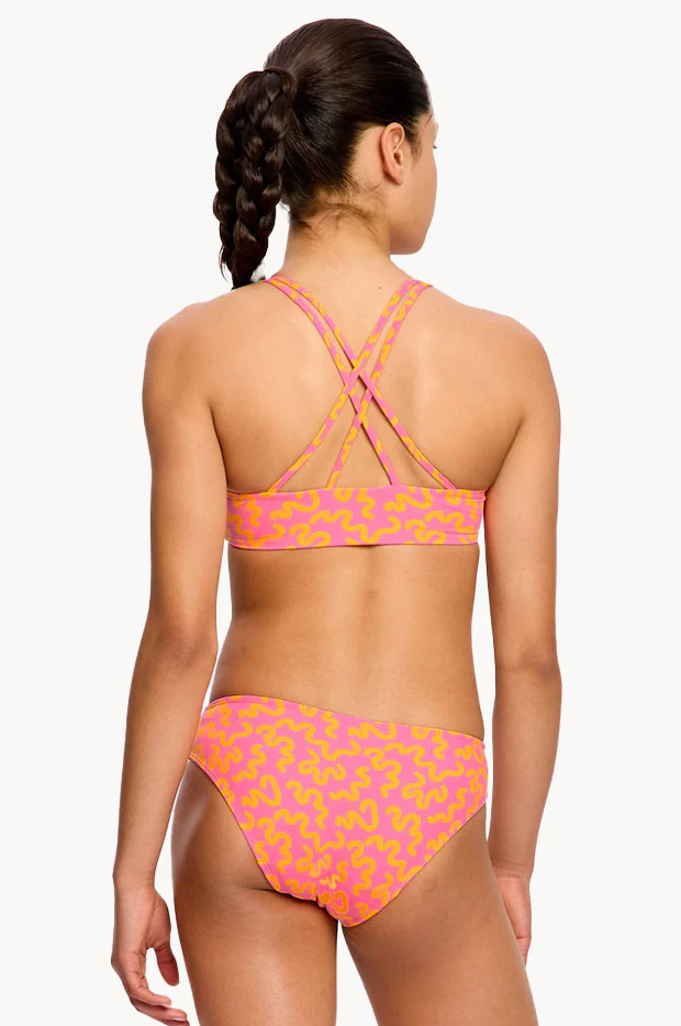 Girls Wavy Cross Back Crop Set - Image 2