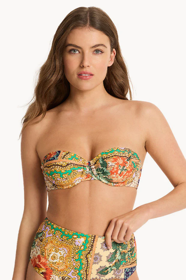 Allegra Gathered Balconette Bra