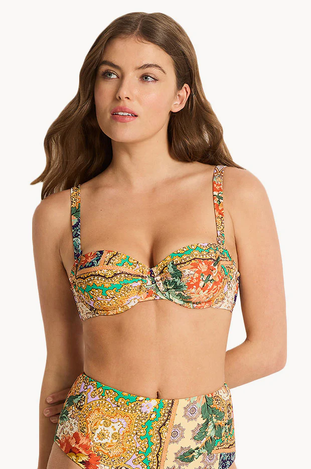 Allegra Gathered Balconette Bra - Image 3